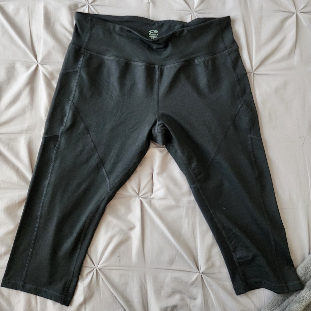 Champion | Women's Capri Leggings | Black | XXL
